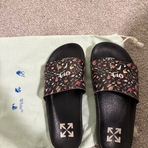 Off-White Floral Slides